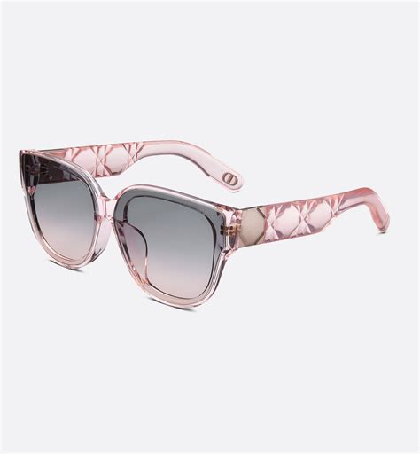 nude dior brille|Lady 95.22 R3I Transparent Nude Round Sunglasses .